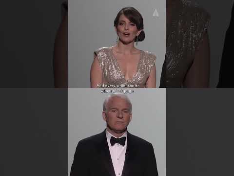Tina Fey and Steve Martin Get Existential Presenting Best Original Screenplay At The 81st #Oscars