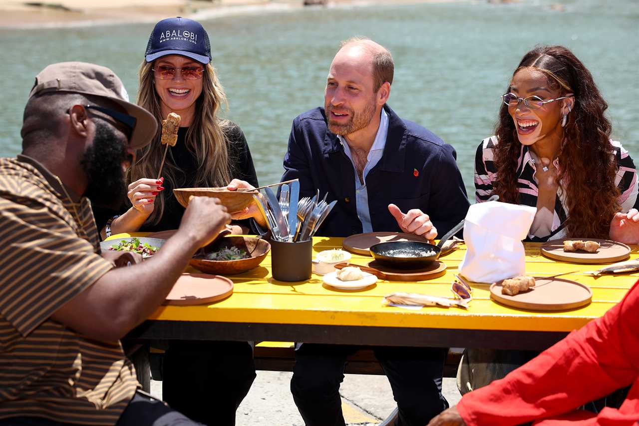 Prince William Joins Heidi Klum, Billy Porter and Winnie Harlow for Meal in South Africa