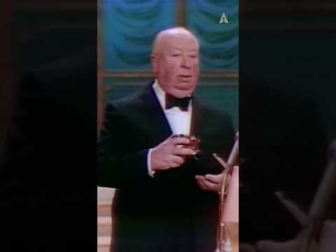 Alfred Hitchcock Delivers The Shortest Honorary Oscar Speech In History #oscars #shorts #shortsfeed