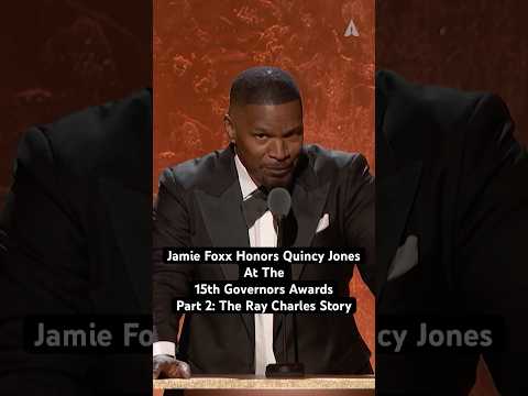 How Quincy Jones Helped Jamie Foxx Prepare For His Oscar Winning 'Ray' Performance #shorts #oscars