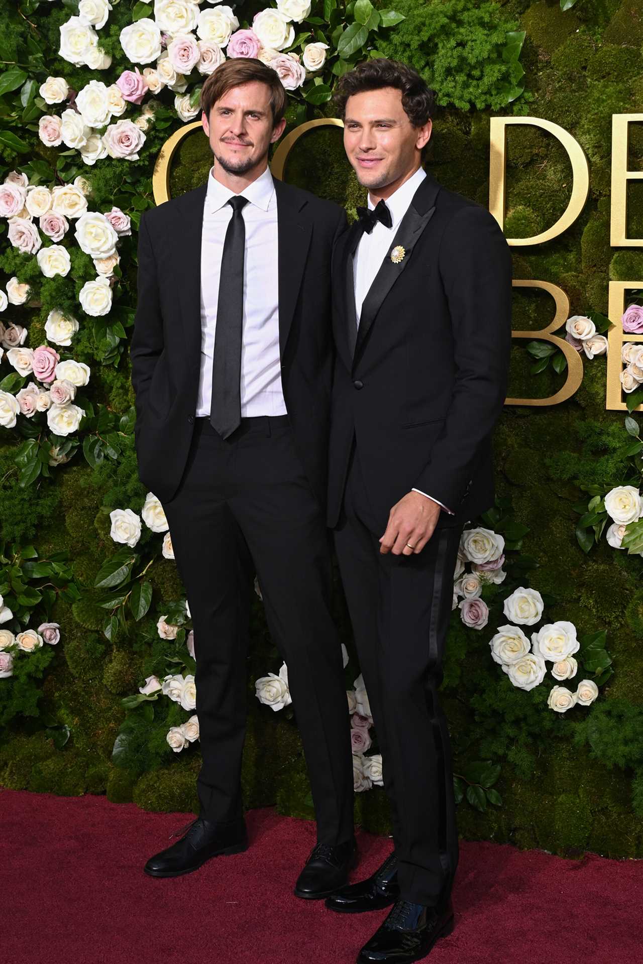 Cooper Koch Is Supported by Boyfriend Stuart McClave at 2025 Golden Globes