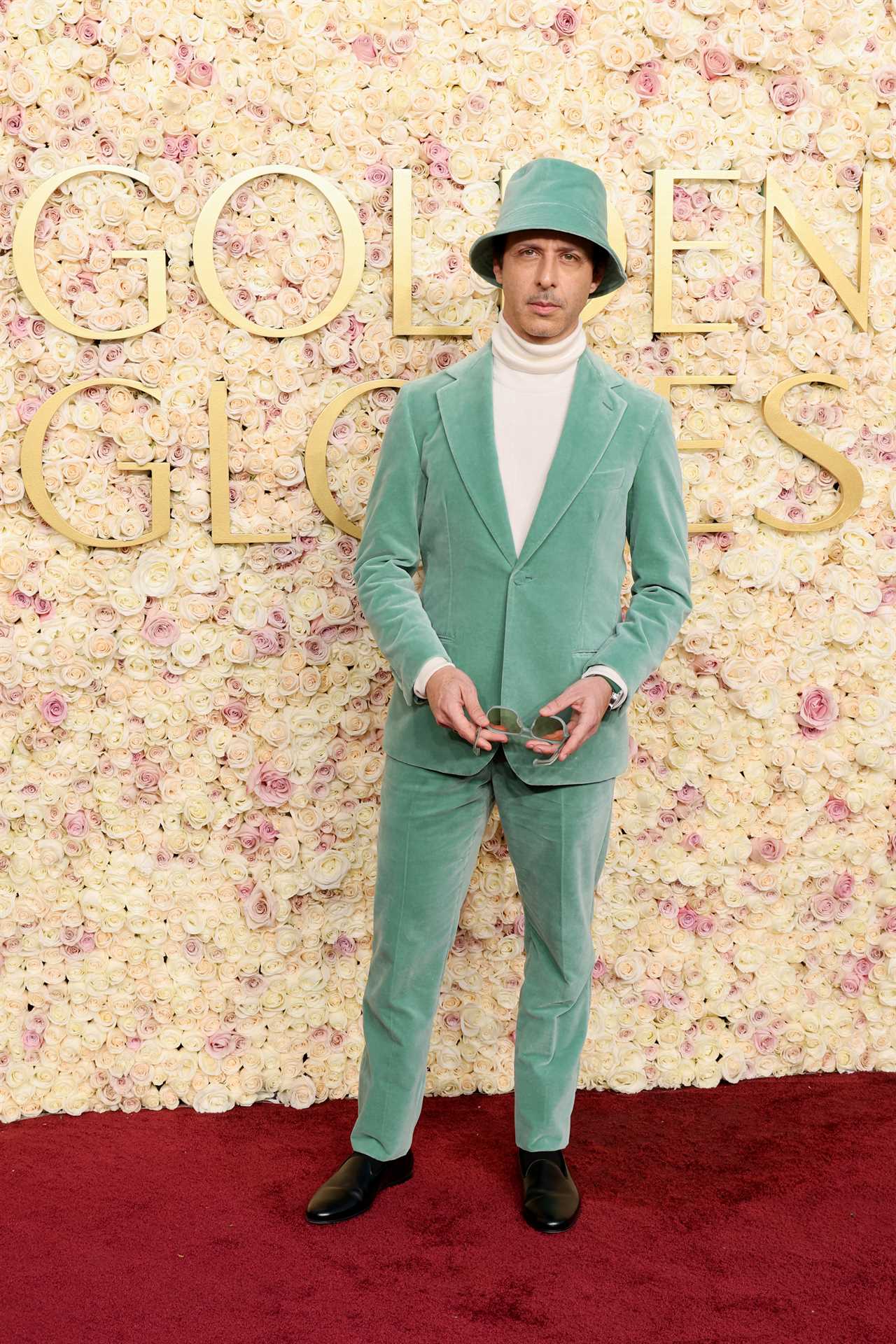 Jeremy Strong attends the 82nd Annual Golden Globe Awards at The Beverly Hilton on January 05, 2025 in Beverly Hills, California. 