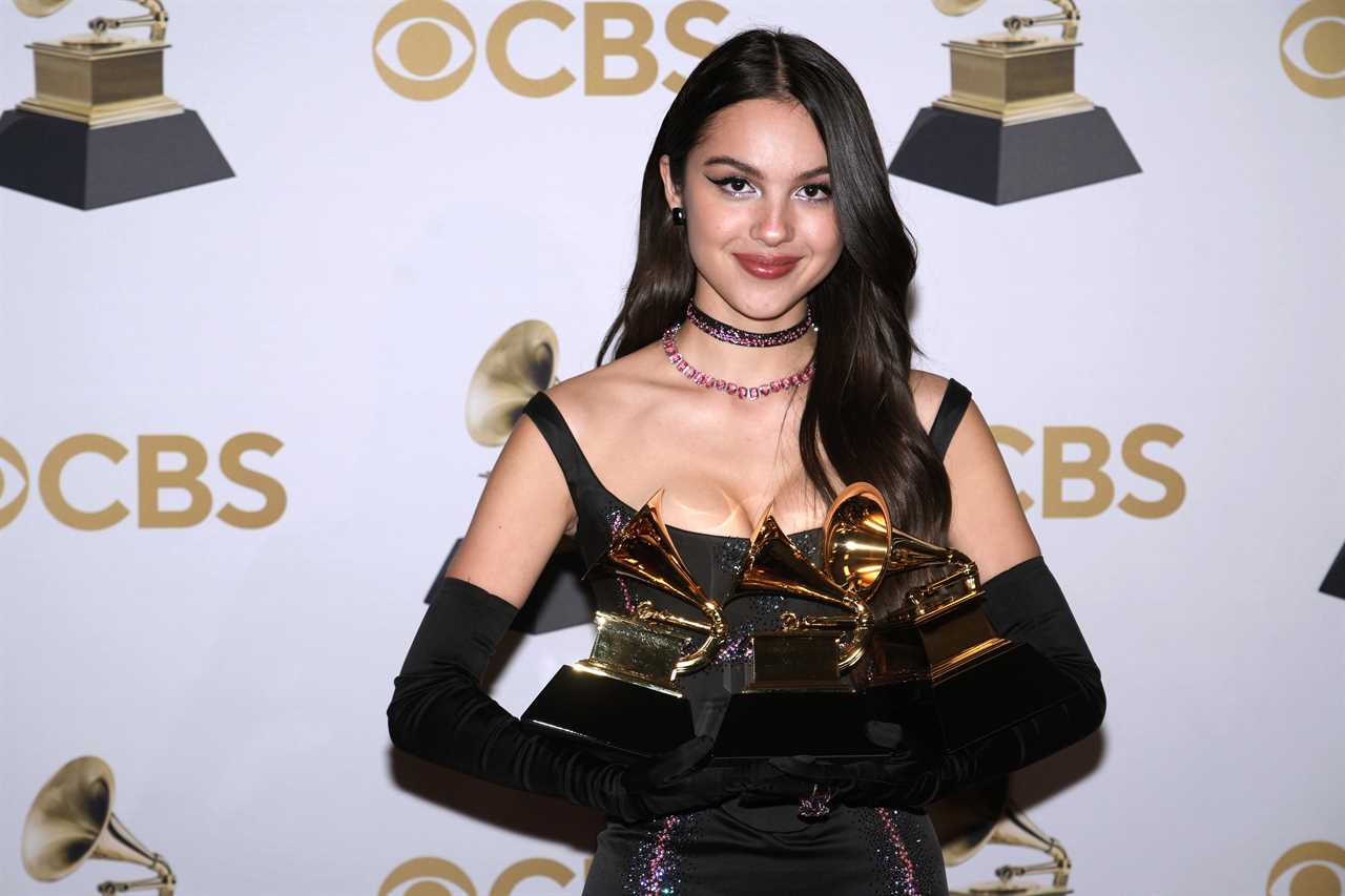Olivia Rodrigo at Grammys 2022