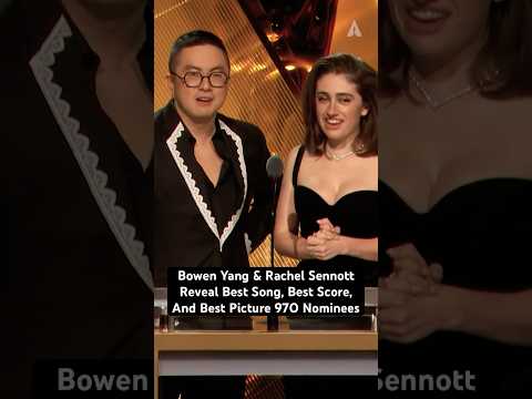Bowen Yang & Rachel Sennott Reveal Best Song, Best Score, And Best Picture 97th #Oscar Nominees