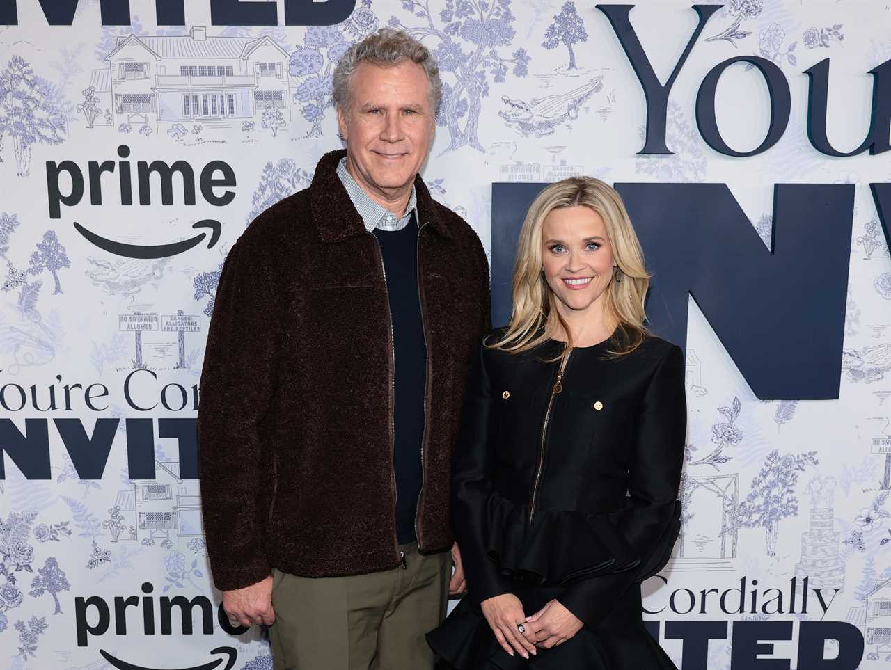 NEW YORK, NEW YORK - JANUARY 28:  Will Ferrell and Reese Witherspoon attend the "You're Cordially Invited" New York screening at Jazz at Lincoln Center on January 28, 2025 in New York City. (Photo by Dimitrios Kambouris/Getty Images)