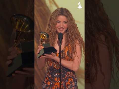 SHAKIRA Wins BEST LATIN POP ALBUM | 2025 GRAMMYs Acceptance Speech