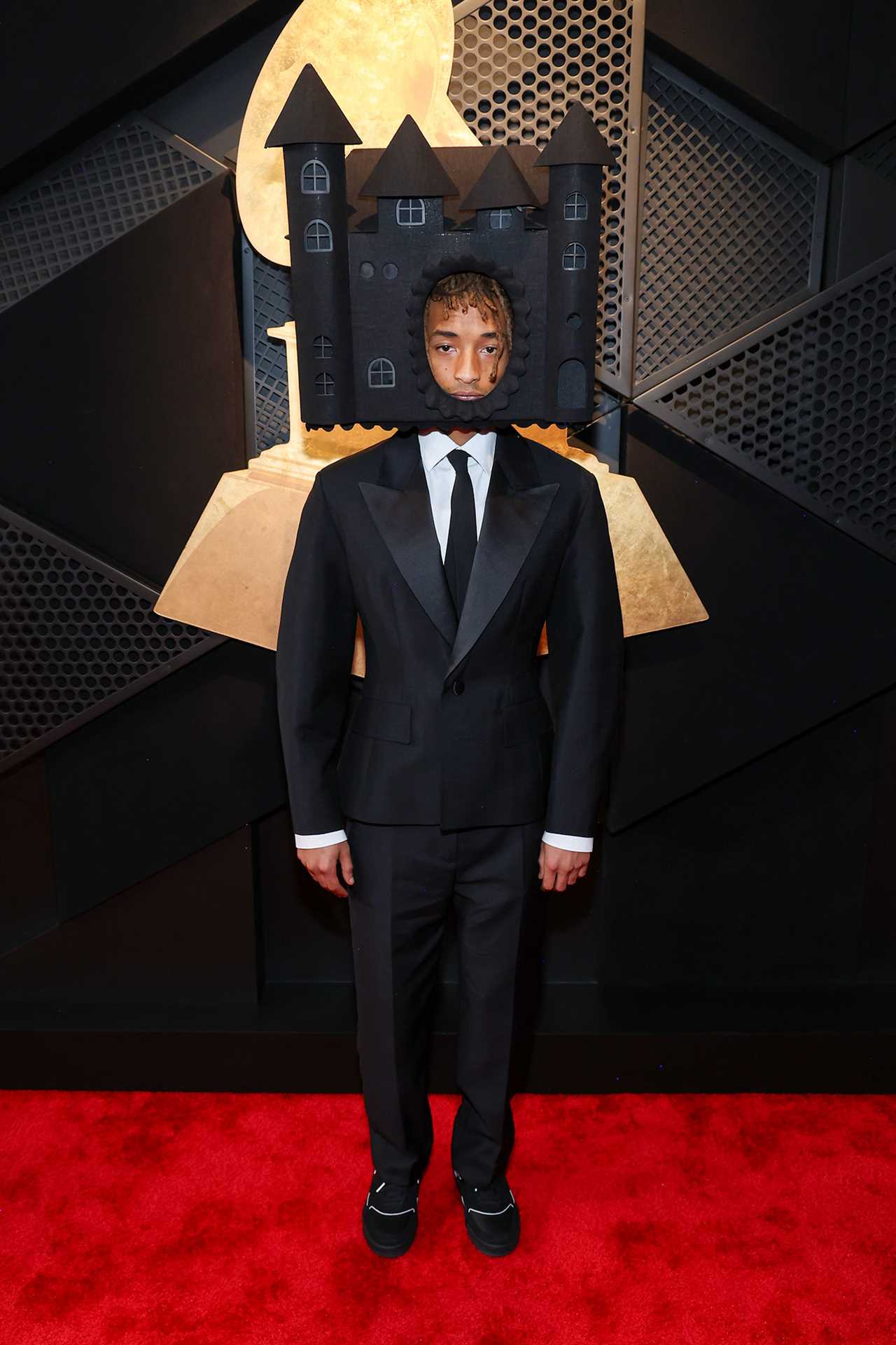 Jaden Smith 2025 GRAMMYS Jayden Smith Turns Heads After Wearing a House on His Head at 2025 Grammys