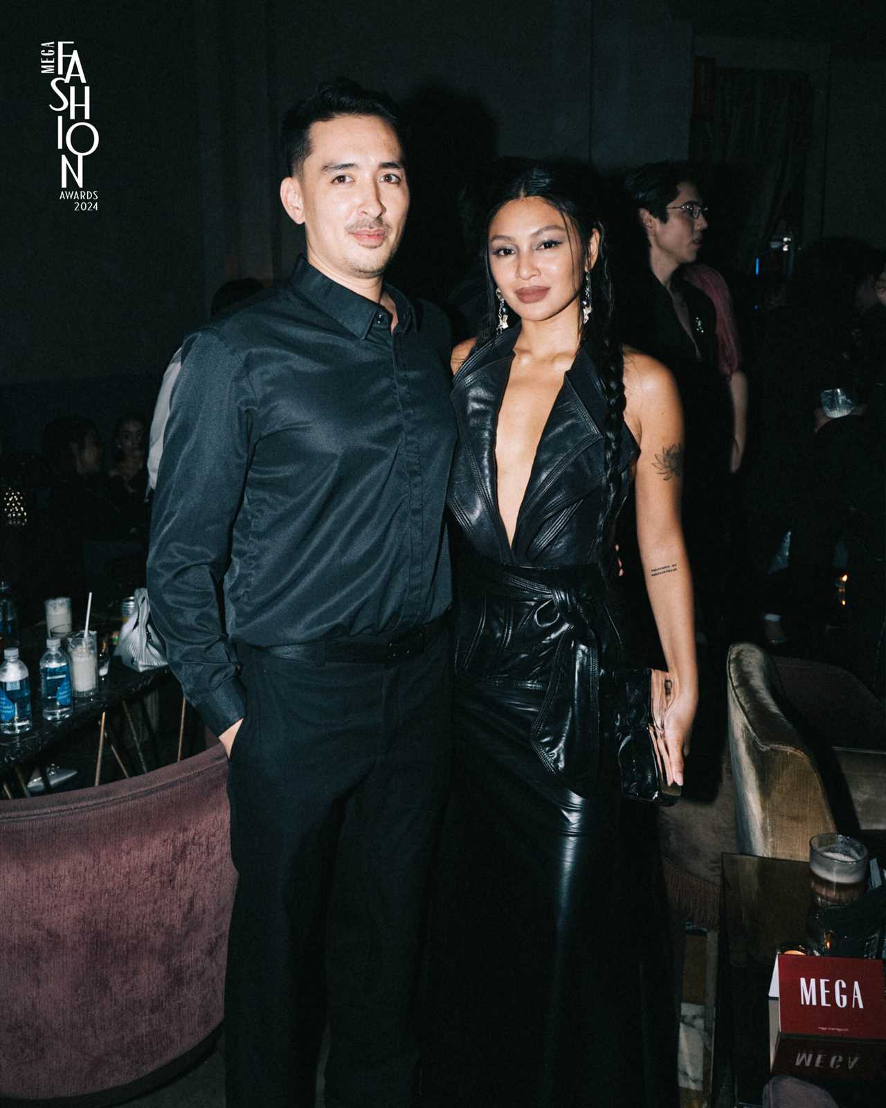 Nadine Lustre and Christophe Barious at the MEGA Fashion Awards 2024