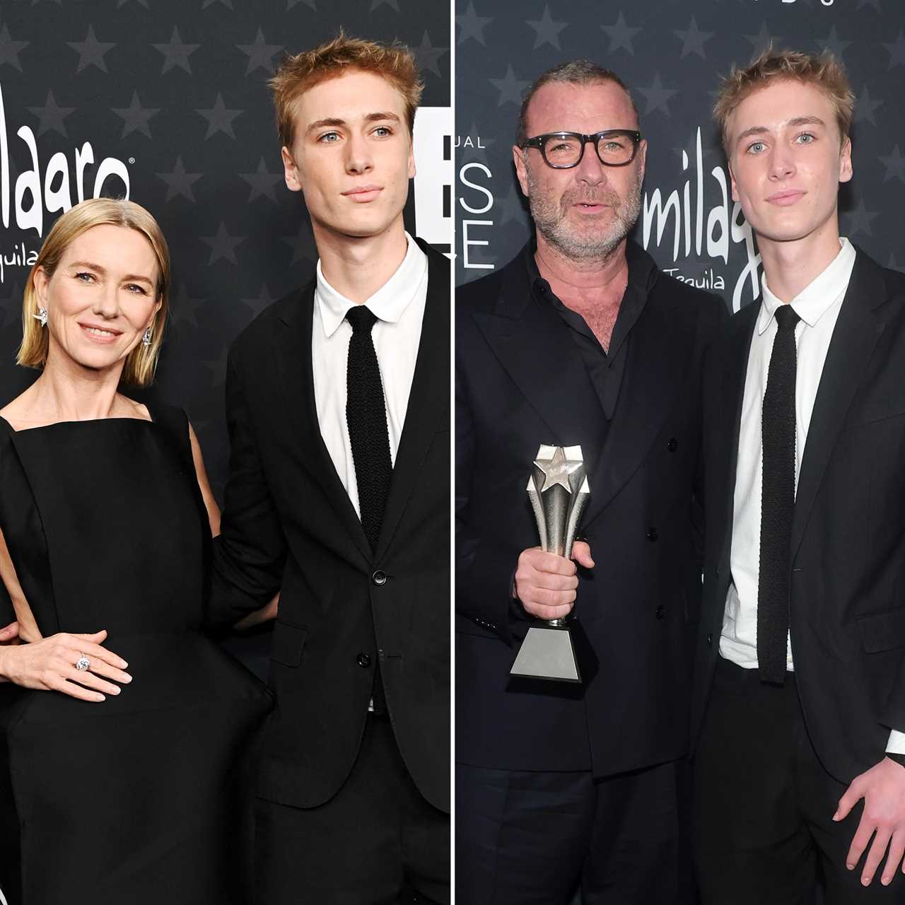 Exes Naomi Watts and Liev Schreiber Both Attend Critics Choice Bond With Son Sasha 016