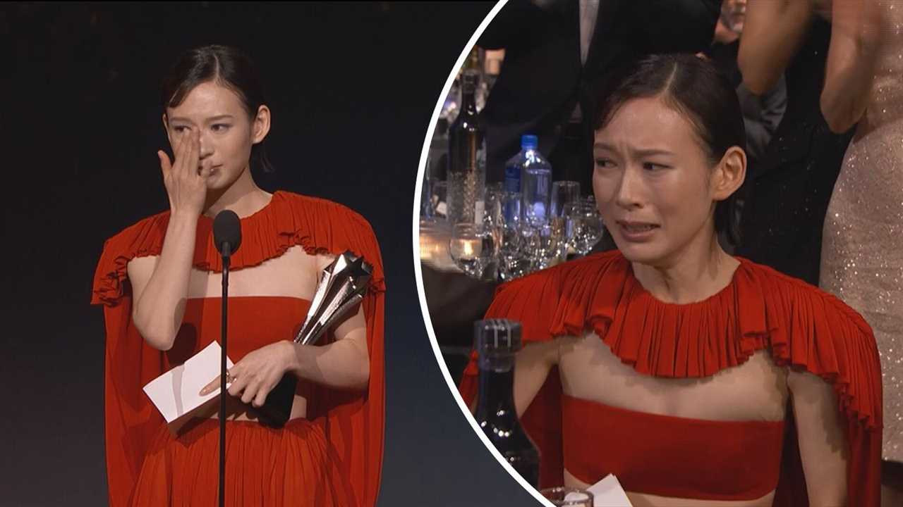 Shōgun actress sobs through speech after winning Critics Choice award