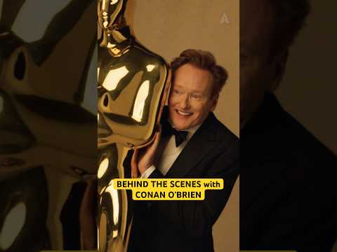 Behind The Scenes With Conan O'Brien at the 97th #Oscars Promo Day #shorts #shortsfeed #conanobrien