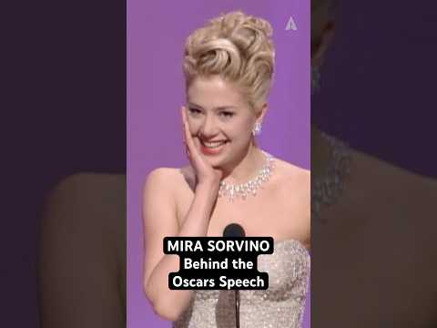 Mira Sorvino | 68th Oscars Best Supporting Actress | Behind the Oscars Speech #oscars #shorts