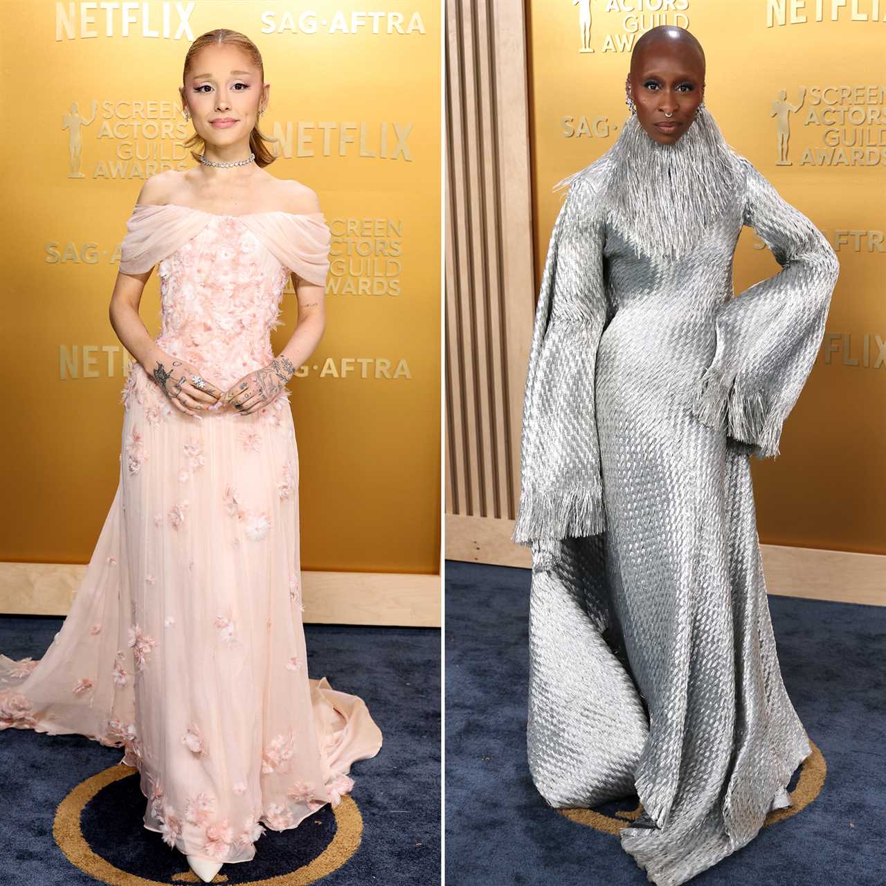 Ariana Grande and Cynthia Erivo Sweep the 2025 SAG Awards in Whimsical Looks