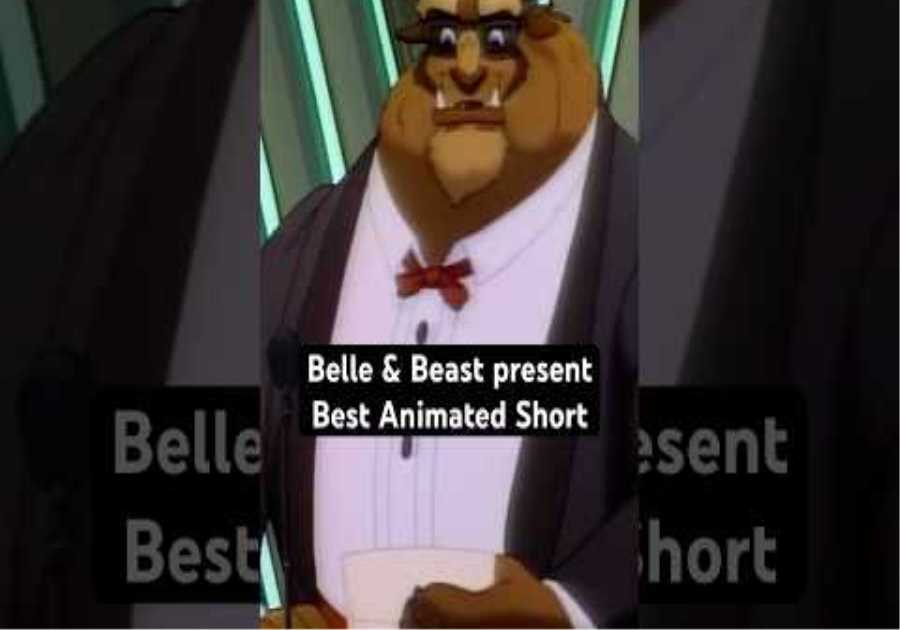 Belle, The Beast, &amp; Chip From 'Beauty and the Beast' Present Best Animated Short At The 64th #Oscars
