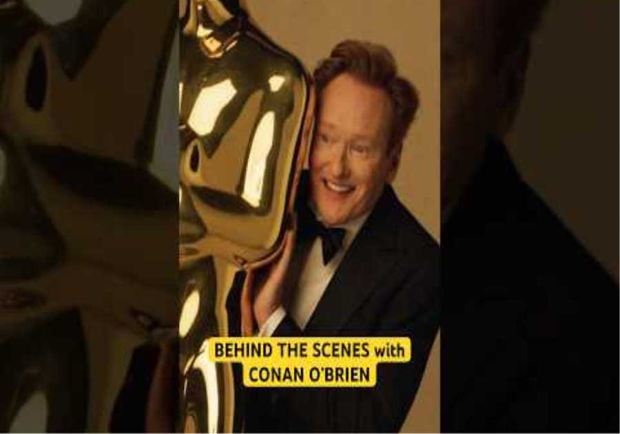 Behind The Scenes With Conan O'Brien at the 97th #Oscars Promo Day #shorts #shortsfeed #conanobrien