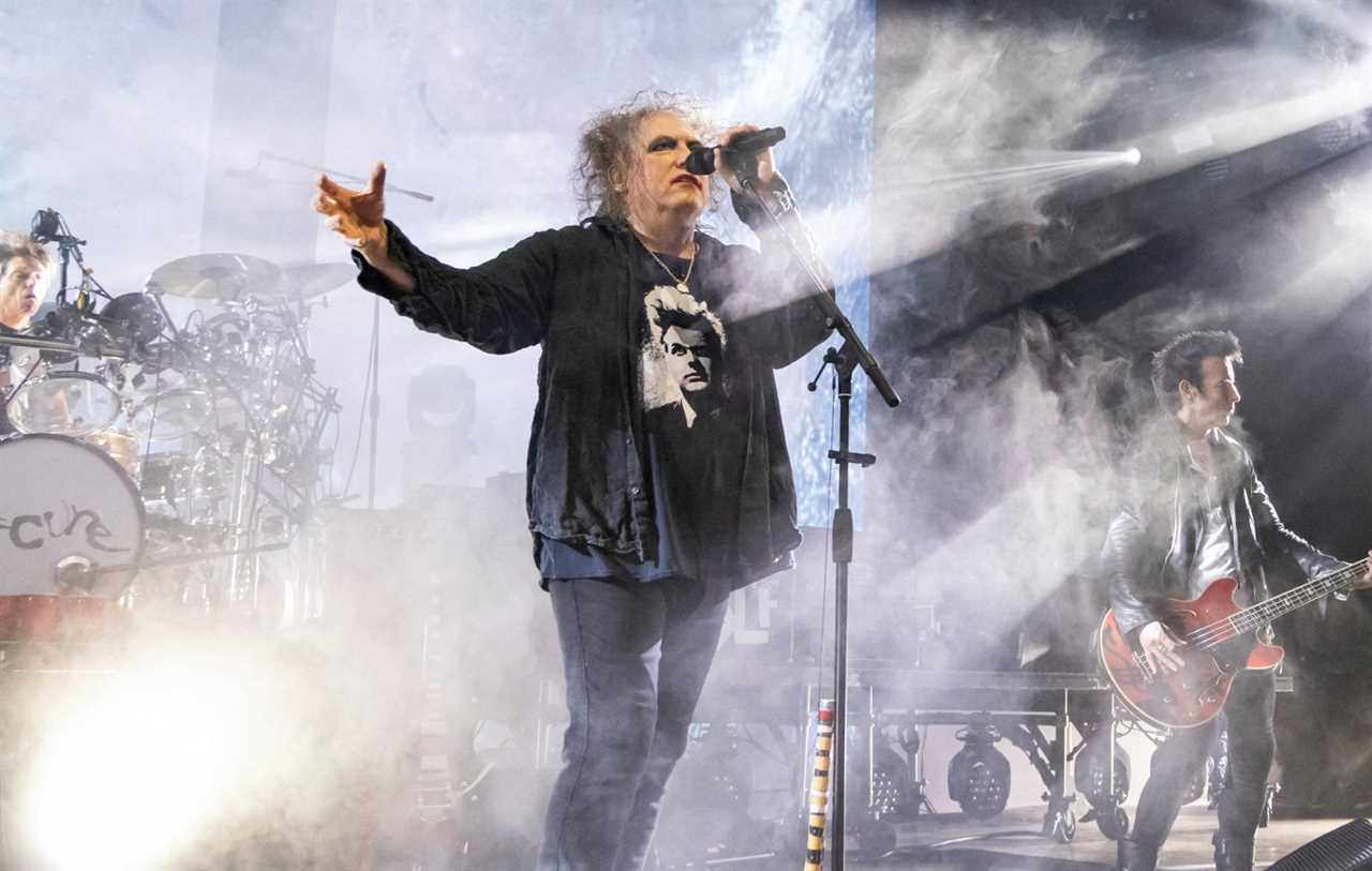 The Cure performs at Pine Knob Music Theatre on June 13, 2023 in Clarkston, Michigan. (Photo by Scott Legato/Getty Images)