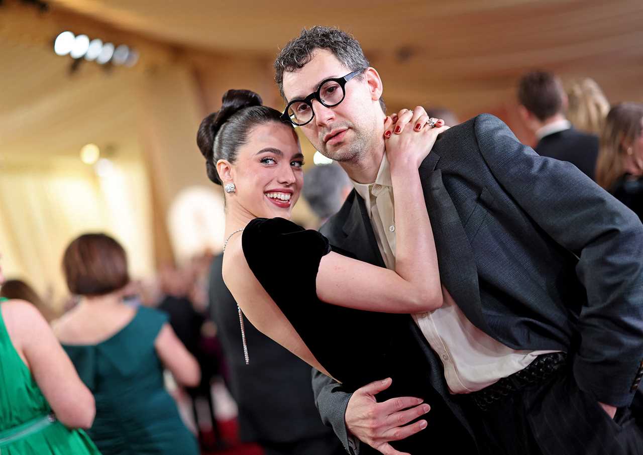 Margaret Qualley and Jack Antonoff Look Loved Up on 2025 Oscars Red Carpet