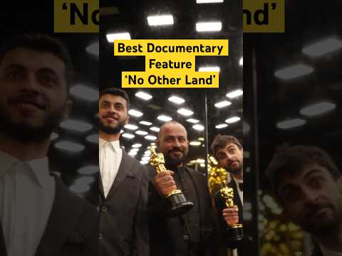 We're not crying, you're crying! BTS With ‘No Other Land’ Filmmakers After Winning Best Doc Feature.