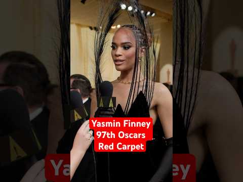 Yasmin Finney SERVING on the Red Carpet with Amelia Dimoldenberg | 97th Oscars Red Carpet