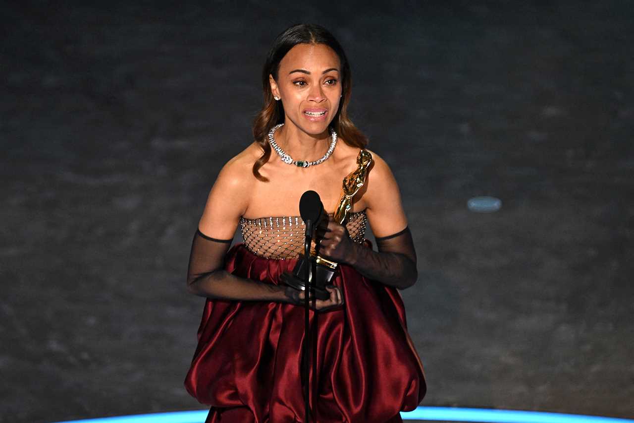 FEATURE Zoe Saldana Oscars 2025 Best Supporting Actress Winner