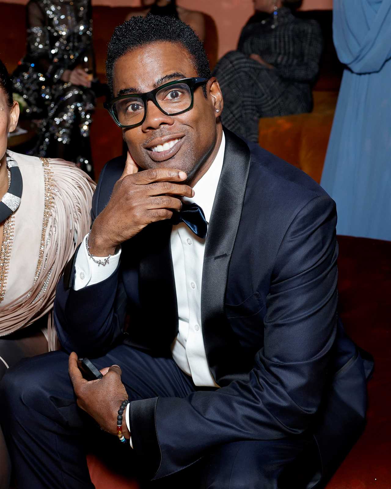 Chris Rock Returns to Oscars Party for the 1st Time Since Will Smith Slap