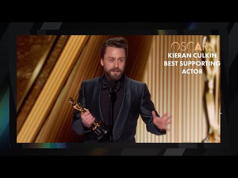 Kieran Culkin Wins Best Supporting Actor | 97th Oscars Speech (2025)