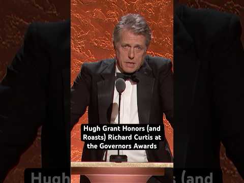 Hugh Grant Honors (And Roasts) Richard Curtis at the 15th Governors Awards | Part 1 #shorts #oscars