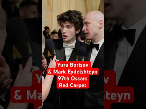 Yura Borisov & Mark Eydelshteyn Talk Chicken Nuggets vs Steaks w/ Amelia | 97th Oscars Red Carpet
