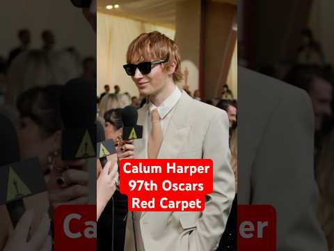 Calum Harper Was Nervous to Attend The Oscars! w/ Amelia Dimoldenberg | 97th Oscars Red Carpet