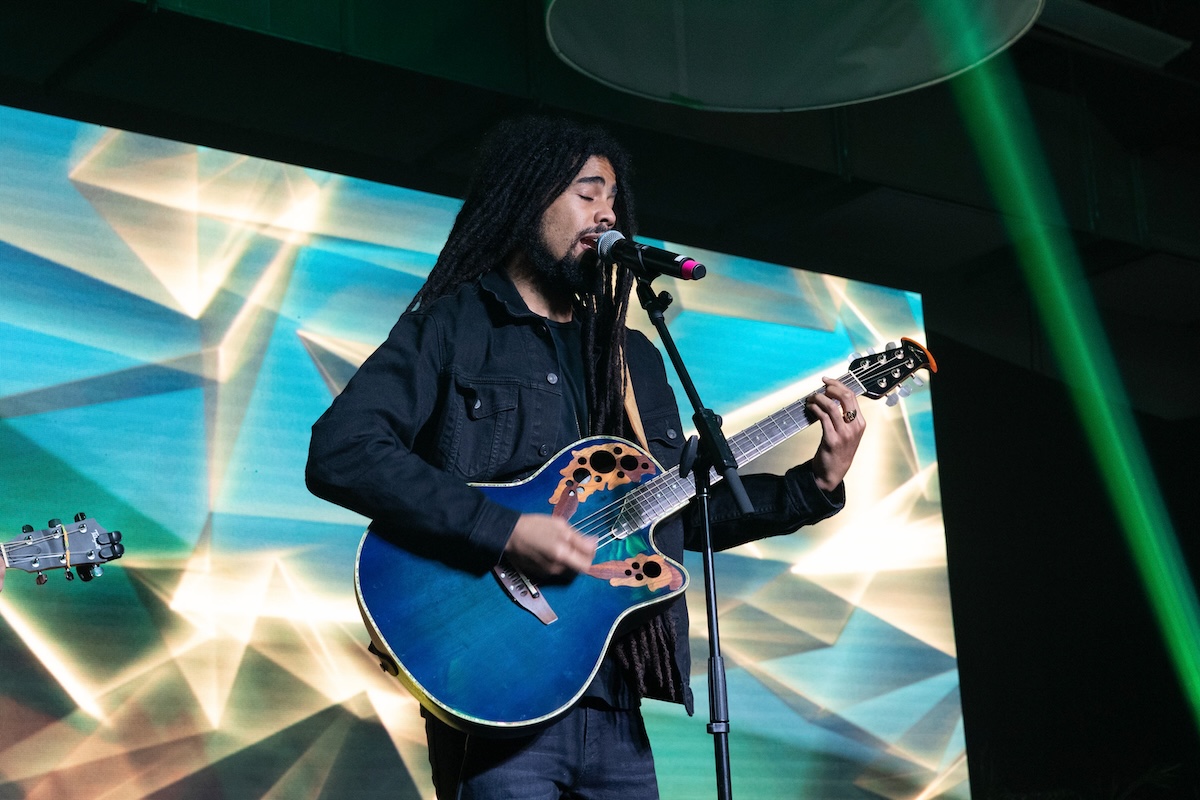 Skip Marley performing at the 2025 Playing for Change Image Awards (Credit: World Red Eye)