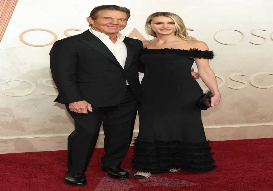 Dennis Quaid, 70, Hits 2025 Oscars Red Carpet With Wife Laura Savoie, 34