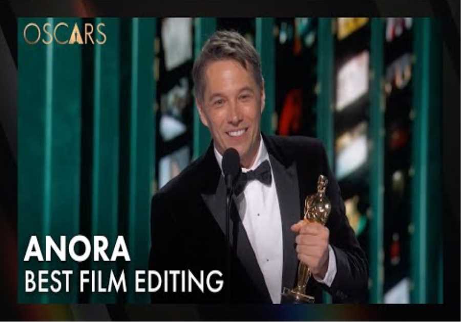 'Anora' Wins Best Editing | 97th Oscars Speech (2025)