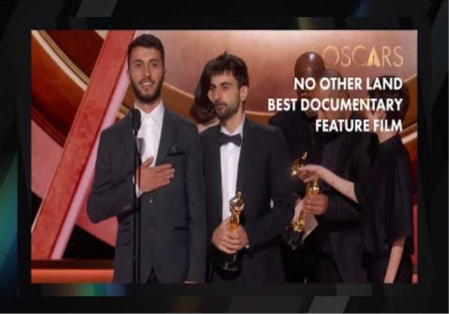 'No Other Land' Wins Best Documentary Feature Film | 97th Oscars Speech (2025)