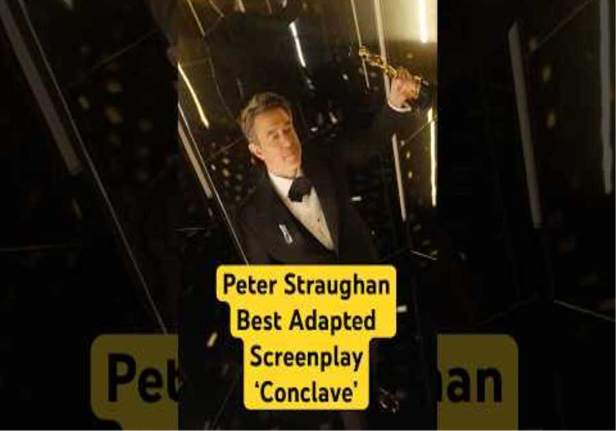 Congrats to the luminous Peter Straughan (‘Conclave’) for taking home Best Adapted Screenplay!