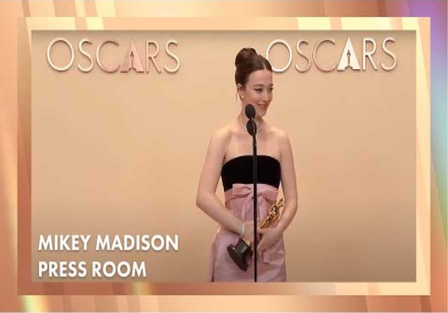 'Anora' Best Actress Press Room Speech | 97th Oscars (2025)[Mikey Madison]