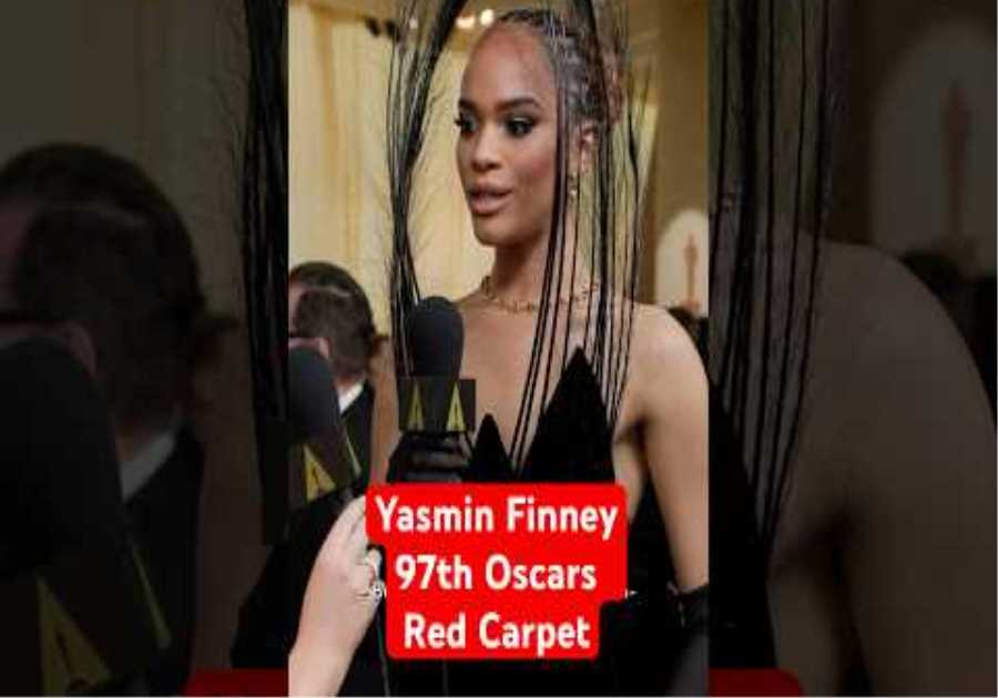 Yasmin Finney SERVING on the Red Carpet with Amelia Dimoldenberg | 97th Oscars Red Carpet