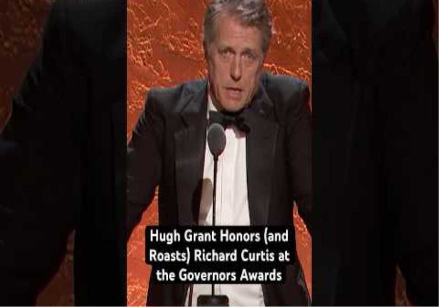 Hugh Grant Honors (And Roasts) Richard Curtis at the 15th Governors Awards | Part 1 #shorts #oscars