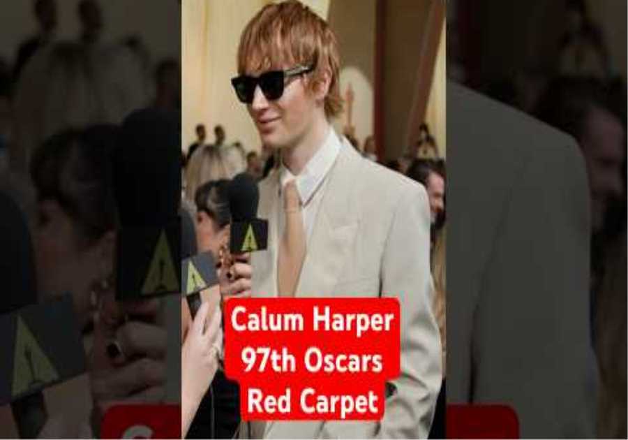 Calum Harper Was Nervous to Attend The Oscars! w/ Amelia Dimoldenberg | 97th Oscars Red Carpet