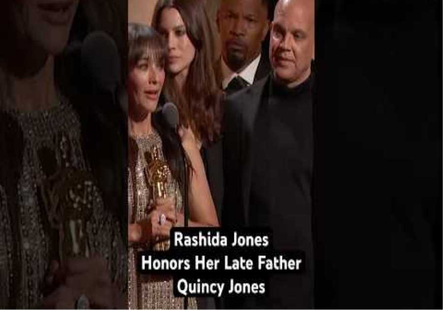 Rashida Jones Accepts an Honorary Oscar For Quincy Jones at the 15th Governors Awards | Part 2