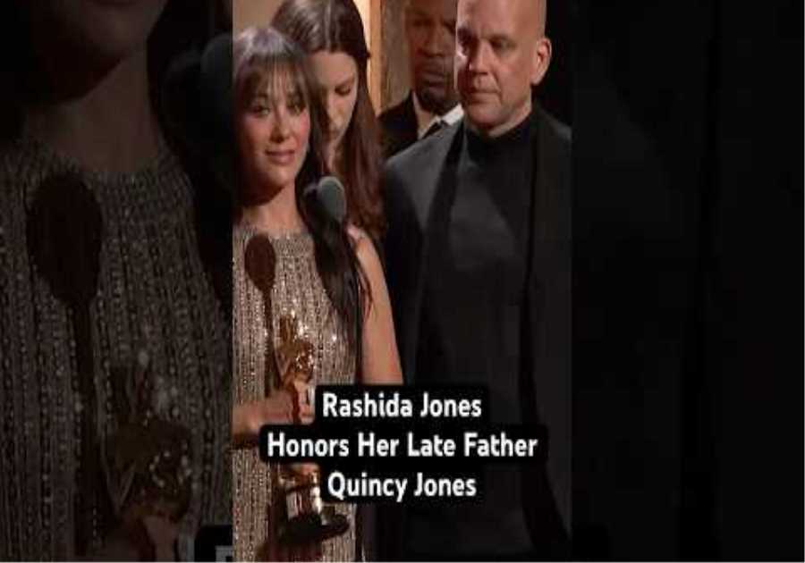 Rashida Jones Accepts an Honorary Oscar For Quincy Jones at the 15th Governors Awards | Part 1
