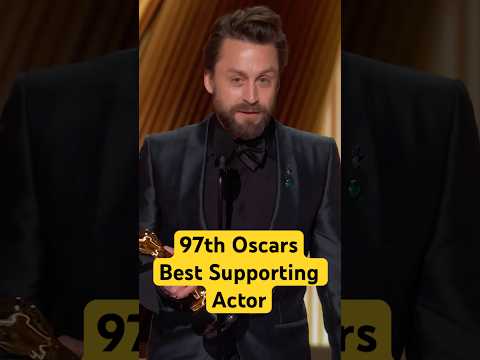 Kieran Culkin Wins Best Supporting Actor (And Pitches Another Kid To His Wife) At The 97th Oscars
