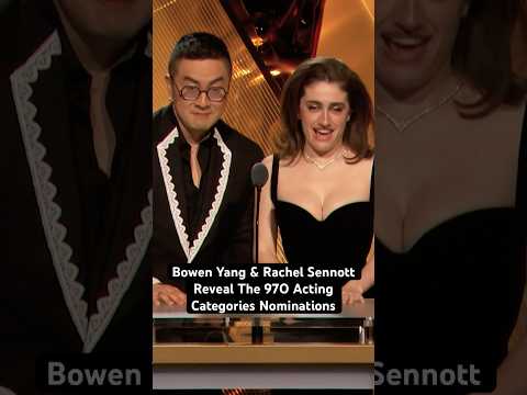 Bowen Yang & Rachel Sennott Reveal The 97th #Oscar Nominees In All Acting Categories #shorts #short