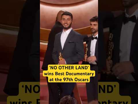 'No Other Land' Wins Best Documentary Feature Film at the 97th #Oscars #documentary #shorts