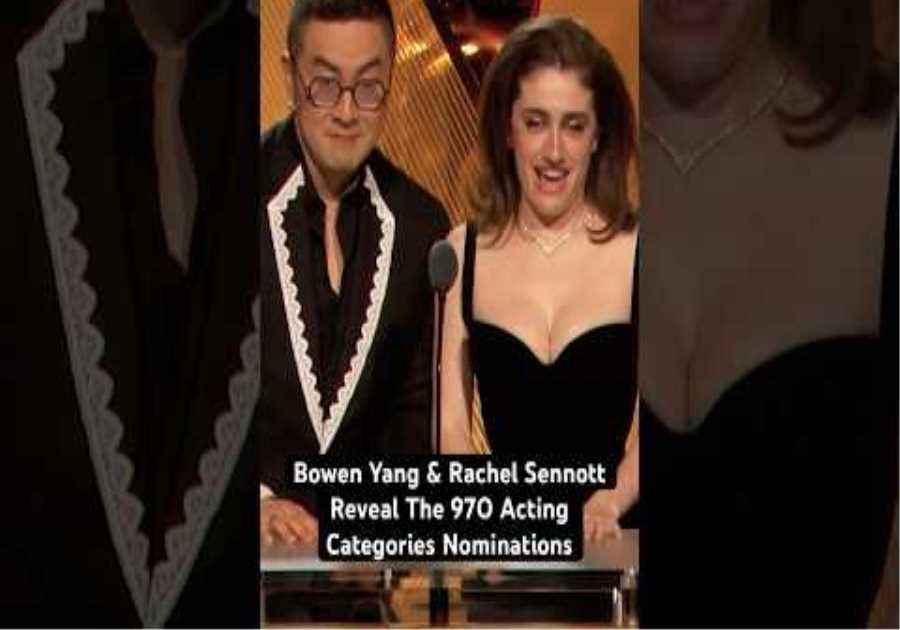 Bowen Yang &amp; Rachel Sennott Reveal The 97th #Oscar Nominees In All Acting Categories #shorts #short