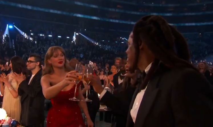 Taylor Swift celebrates Beyoncé's win with Jay-Z after missing out on Album of the Year Grammy