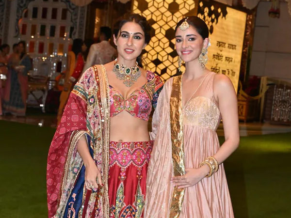 Sara Ali Khan and Ananya Pandays camaraderie at Anant-Radhikas haldi 