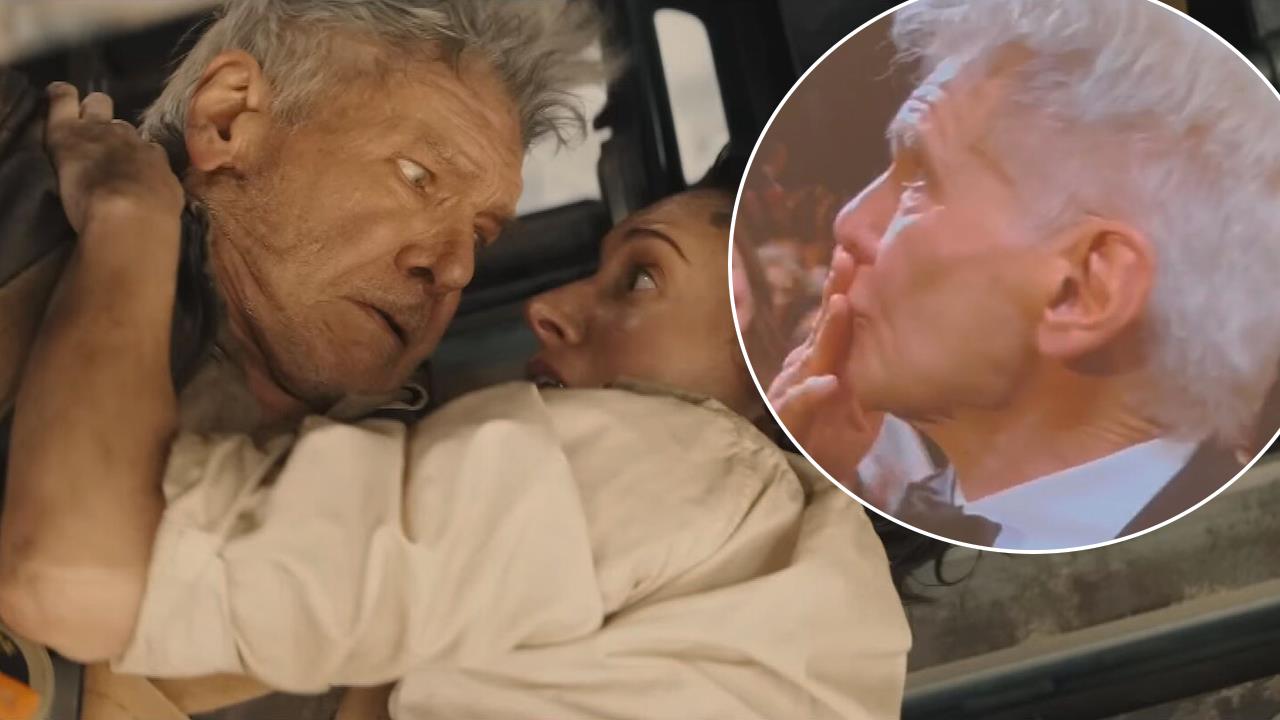 Harrison Ford tears up as he reflects on his career