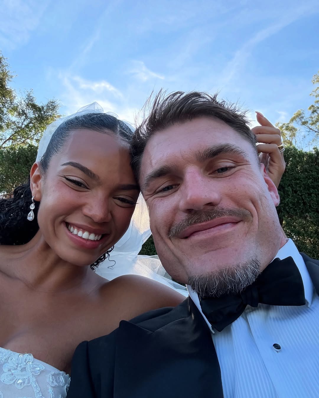 Angus Crichton shares photos from his wedding to partner Chloe