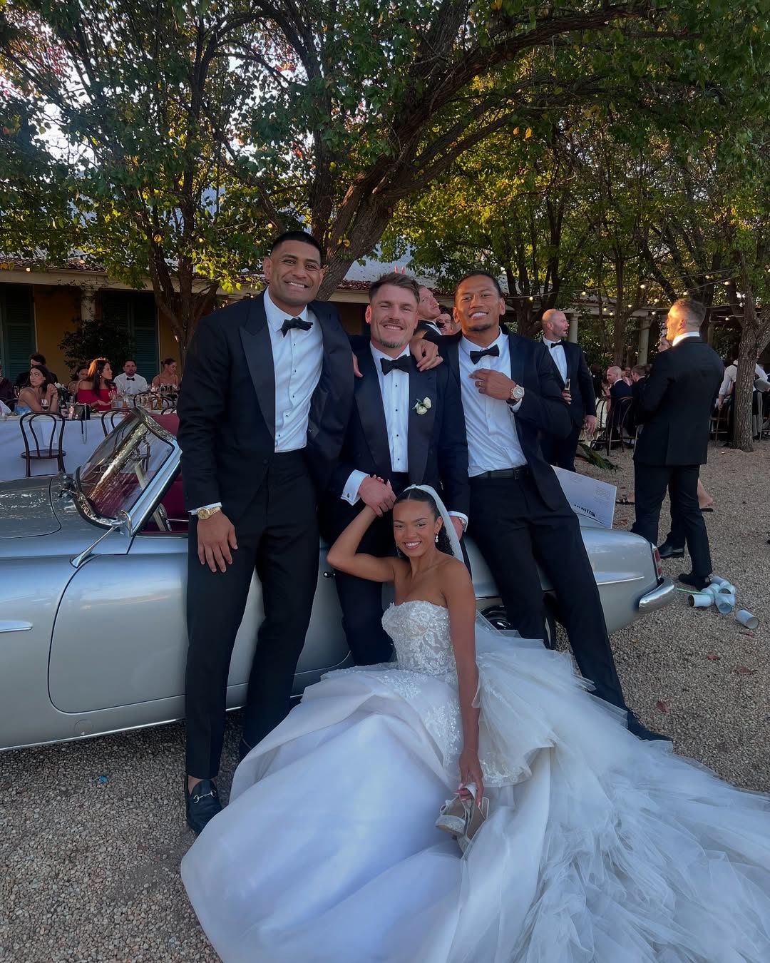 Angus Crichton shares photos from his wedding to partner Chloe