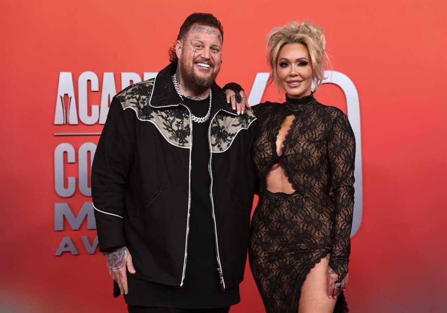 Jelly Roll and Wife Bunnie XO Sizzle on the ACM Awards Red Carpet